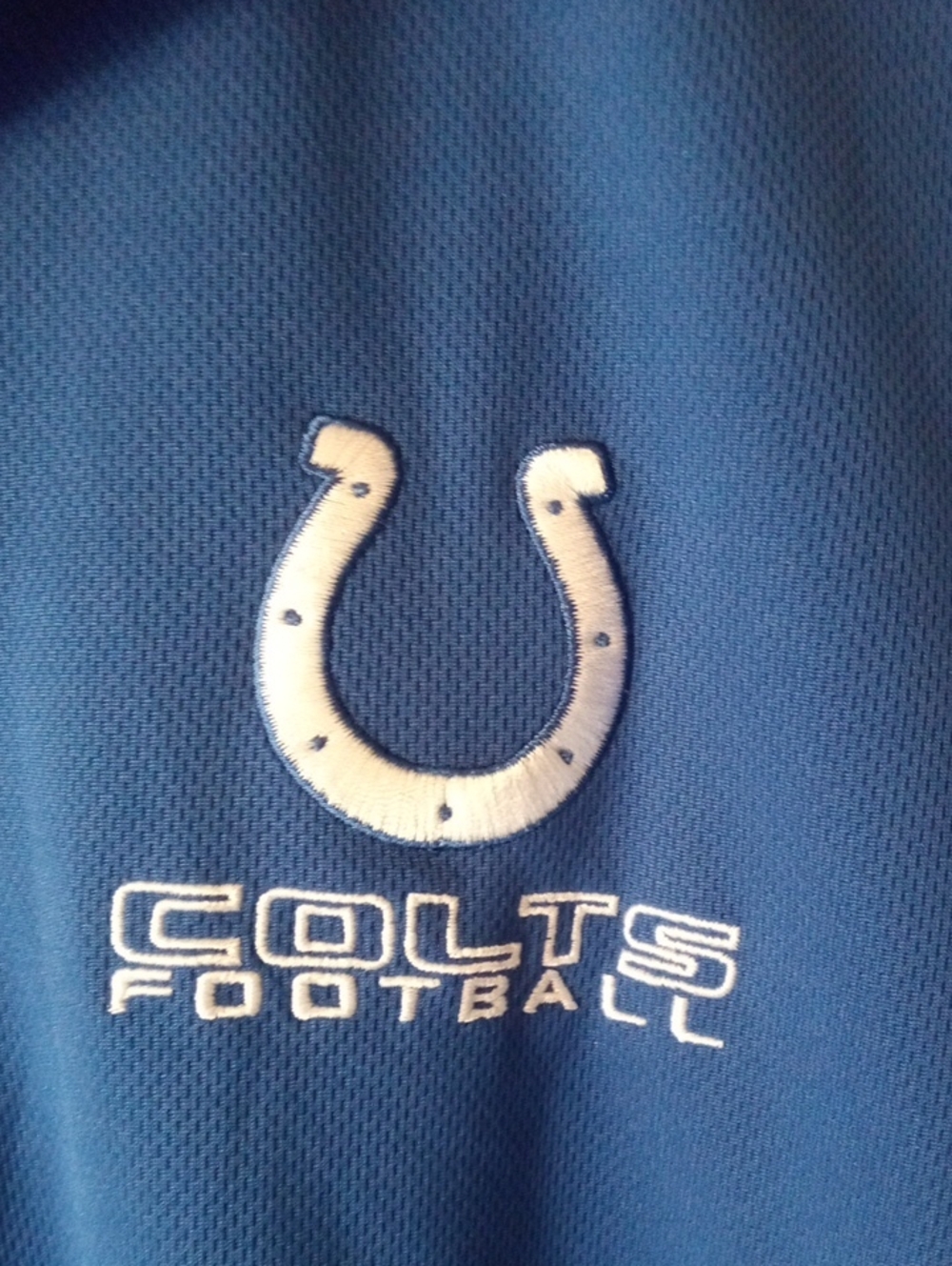 Men's 1/4 Zip Pullover NFL Colts Football Logo - Picture 5 of 7